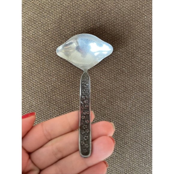 National Stainless Sevita Stainless Flatware Gravy Ladle Serving Spoon Flowers - Picture 6 of 12